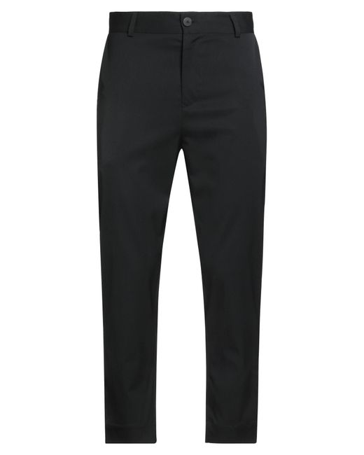 Isabel Benenato Gray Pants Polyester, Wool, Elastane for men