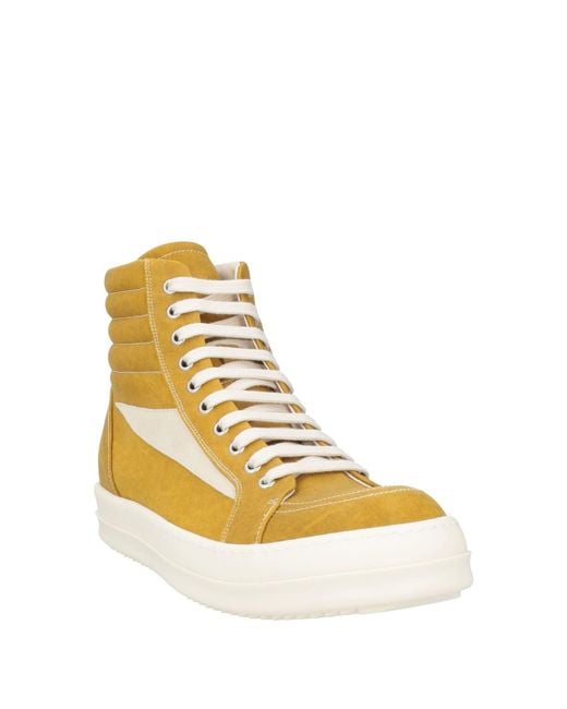 Rick Owens Yellow Trainers for men