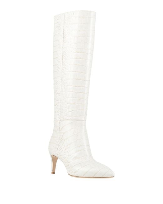 Paris Texas White Ivory Boot Leather