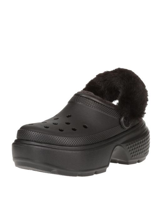 Sabots À Semelle Crantée CROCSTM en coloris Black