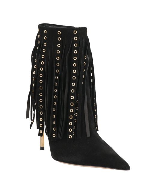 Casadei Black Ankle Boots Leather
