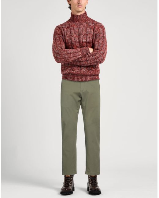 Department 5 Green Pants Cotton, Elastane for men