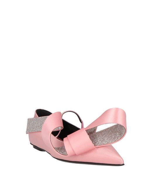 Sergio Rossi Pink Ballet Flats