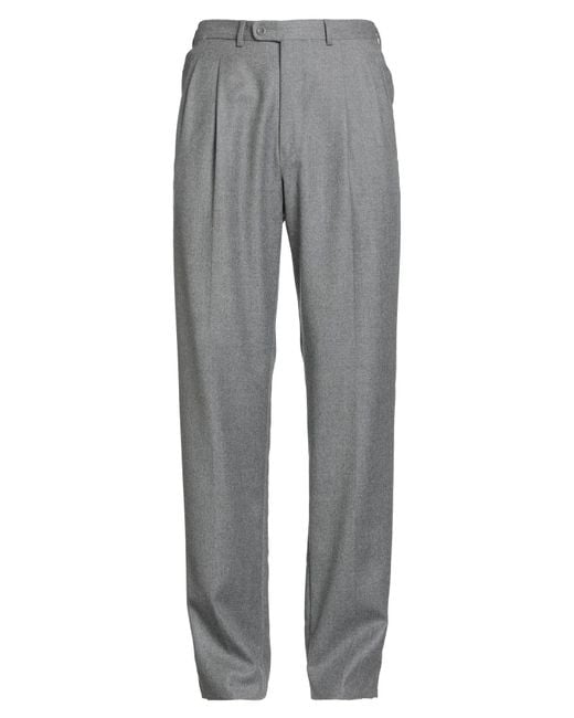 Mabitex Gray Pants Virgin Wool for men