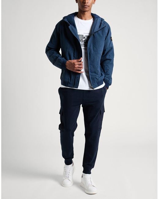 Boss Blue Jacket Polyamide for men