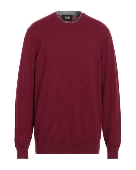 Pullover Alpha Studio pour homme en coloris Red