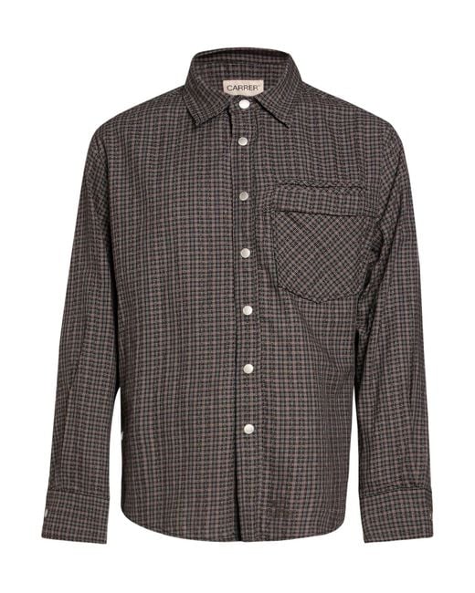 Carrera Gray Dark Shirt Cotton for men