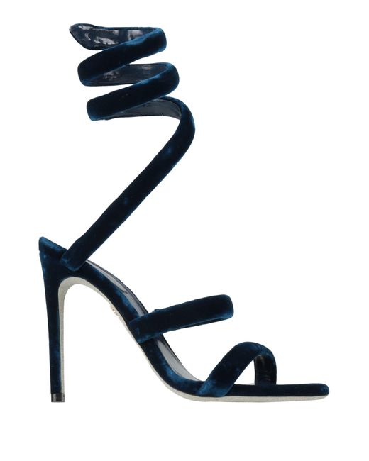 Rene Caovilla Blue Sandale