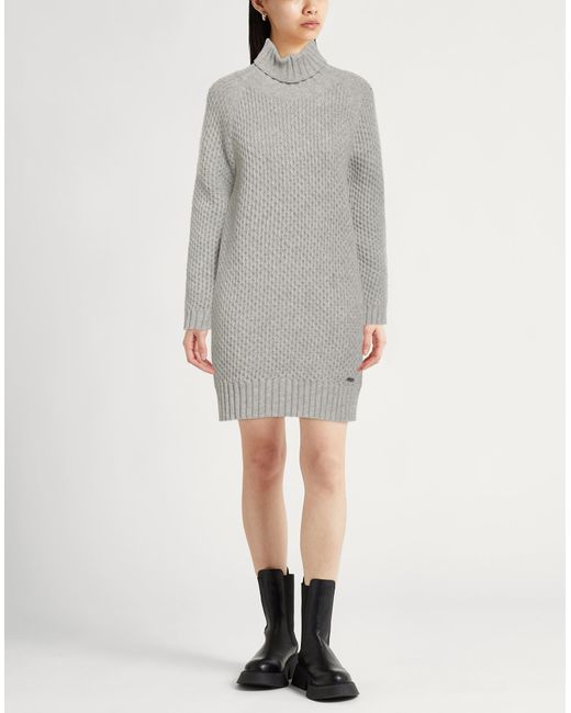 Barbour Gray Mini Dress Wool
