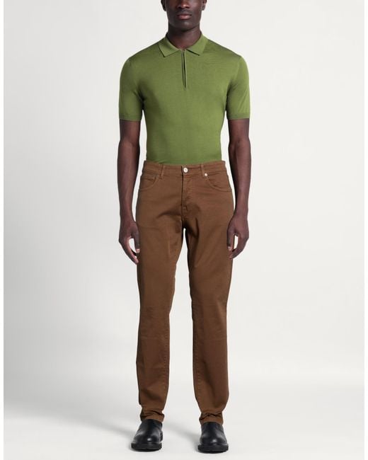 PMDS PREMIUM MOOD DENIM SUPERIOR Brown Trouser for men