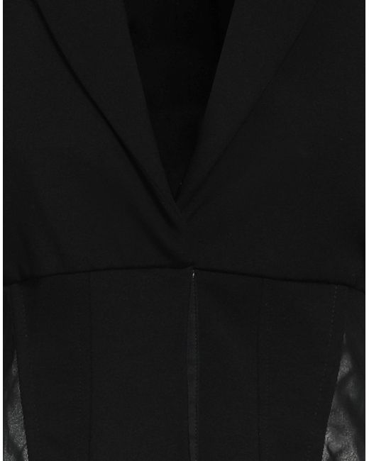 Pinko Black Blazer Viscose, Polyamide, Elastane
