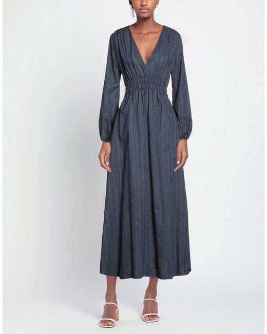 Massimo Alba Blue Long Dress