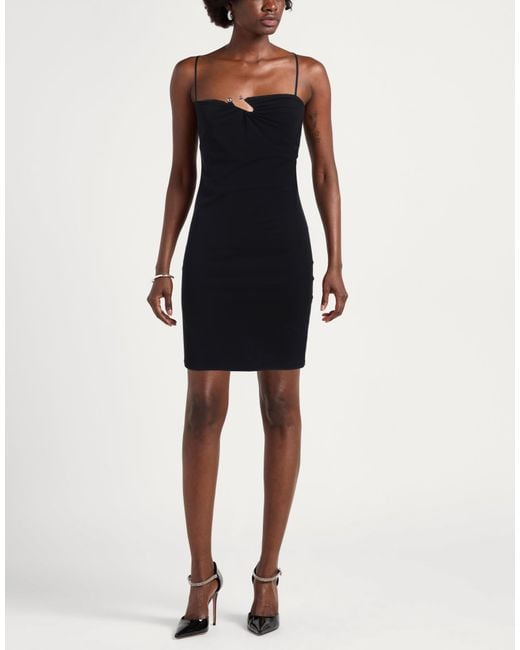 Patrizia Pepe Black Mini Dress Polyamide, Elastane