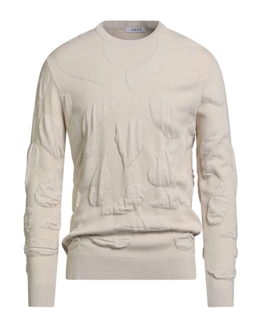 OVER/D White Sweater Acrylic for men