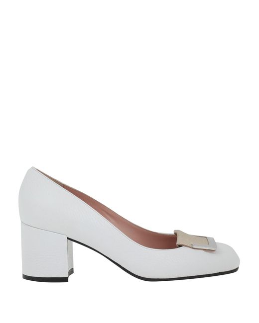 Pollini White Pumps