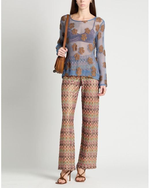 Anjuna Gray Pants Cotton, Polyester