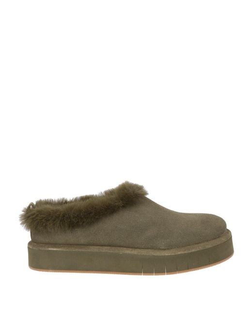 Palomitas By Paloma Barcelo' Green Military Mules & Clogs Leather