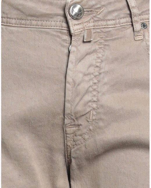 Jacob Cohen Gray Jeans Linen, Cotton, Elastane for men