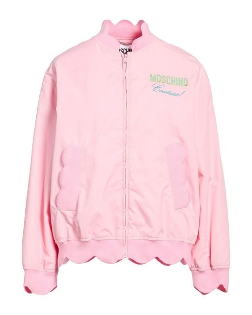 Moschino Pink Jacket Polyamide, Cotton