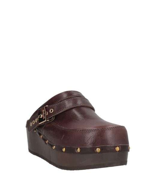 Scholl Brown Mules & Clogs
