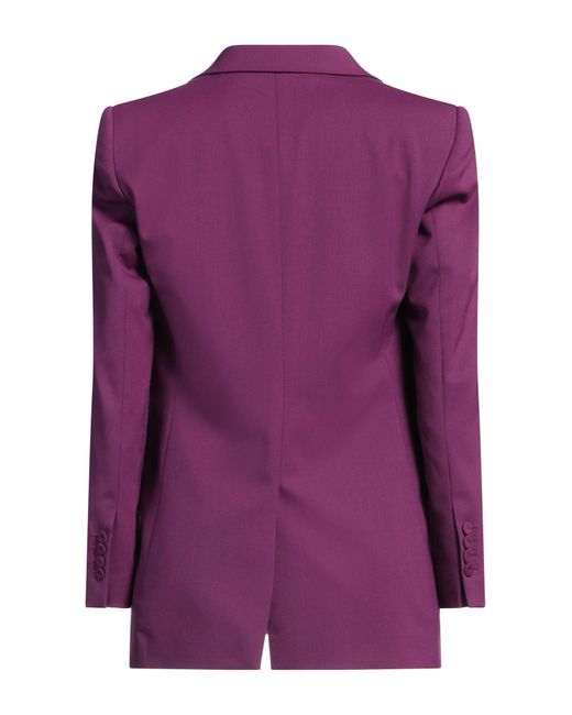 Lardini Purple Mauve Blazer Polyester, Wool, Elastane