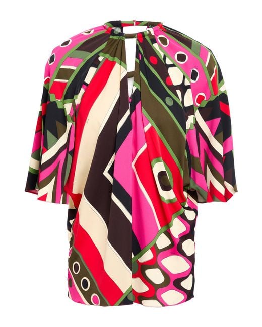 Emilio Pucci White Top Viscose, Elastane