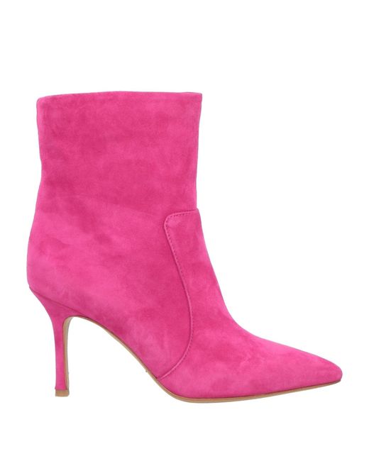 The Seller Pink Fuchsia Ankle Boots Leather