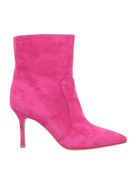 The Seller Pink Fuchsia Ankle Boots Leather