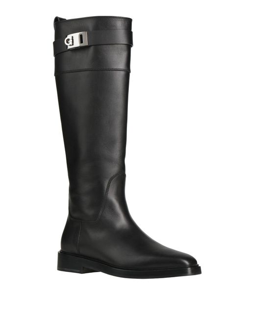 Ferragamo Black Boot Calfskin