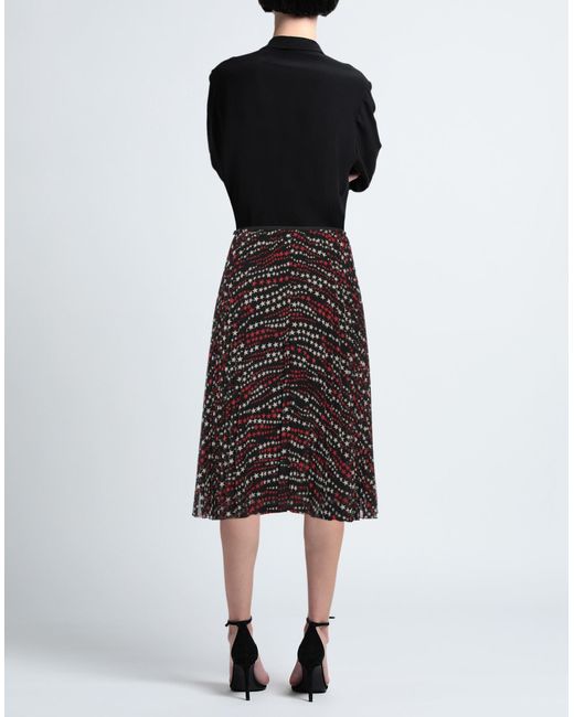 RED Valentino Black Midi Skirt