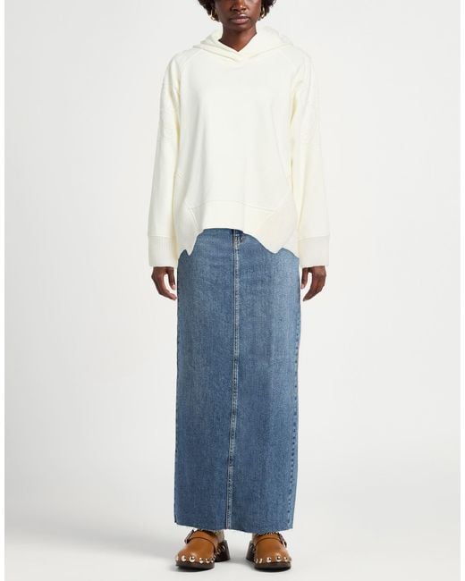 Dondup White Cream Sweatshirt Cotton, Polyester, Acrylic, Polyamide, Mohair Wool