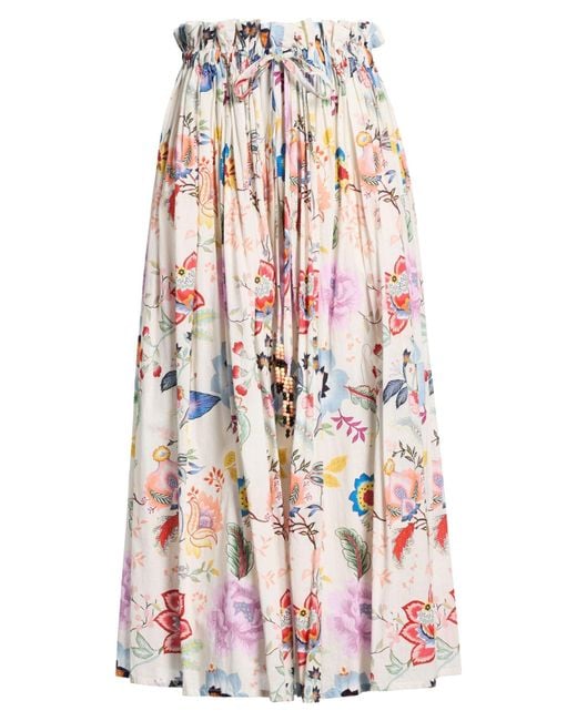 CONNOR & BLAKE White Maxi Skirt Cotton