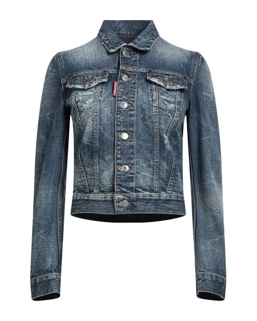 DSquared² Blue Denim Outerwear