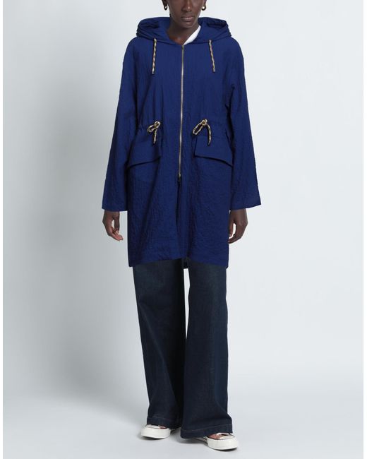 Momoní Blue Overcoat & Trench Coat