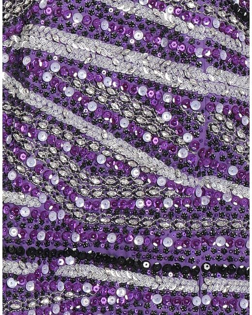 DES_PHEMMES Purple Mini Dress