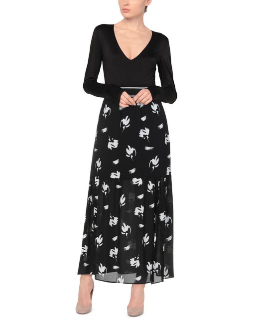 Armani Exchange Black Long Skirt