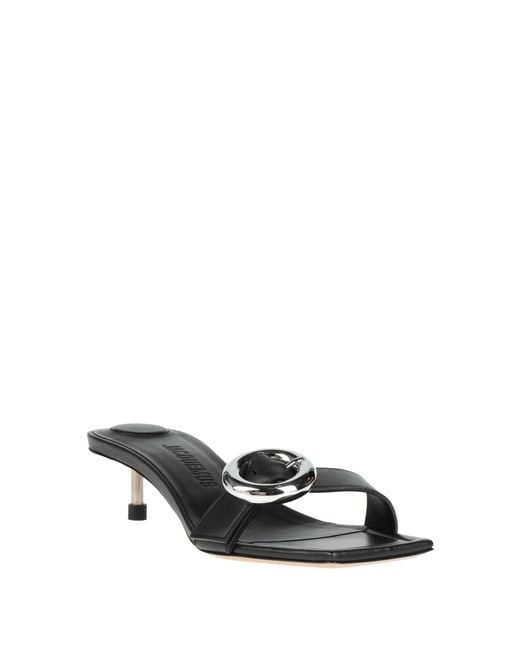 Jacquemus Black Sandals Leather