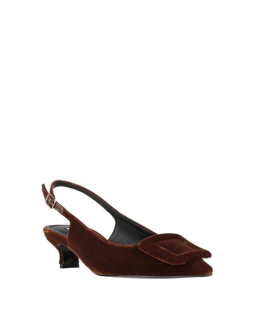 Bibi Lou Brown Pumps Textile Fibers