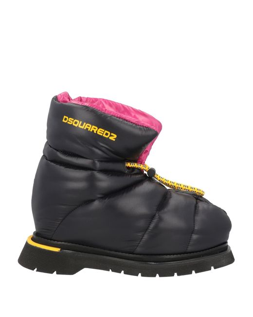 DSquared² Black Ankle Boots for men