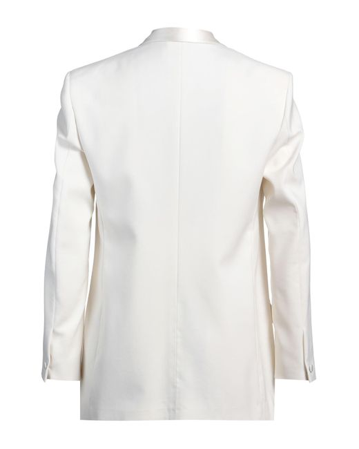 Givenchy White Blazer Wool, Mohair Wool, Silk, Polyester for men