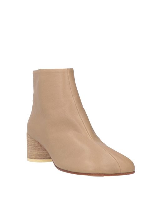 MM6 by Maison Martin Margiela Natural Ankle Boots