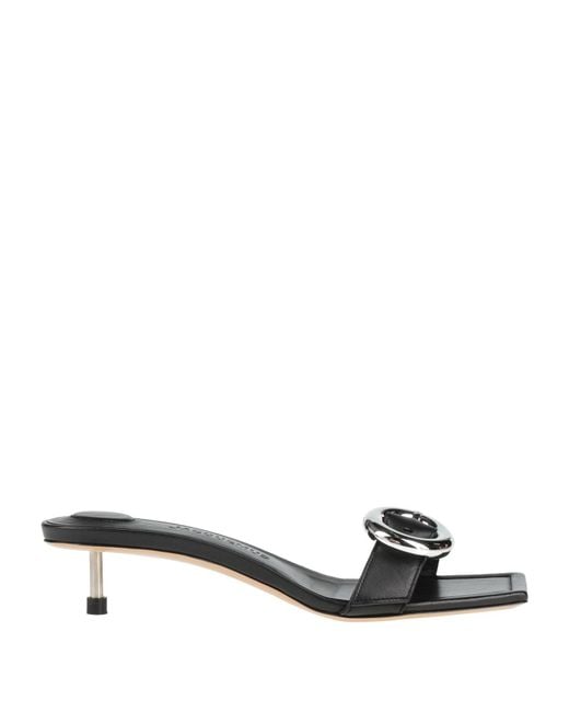 Jacquemus Black Sandals Leather