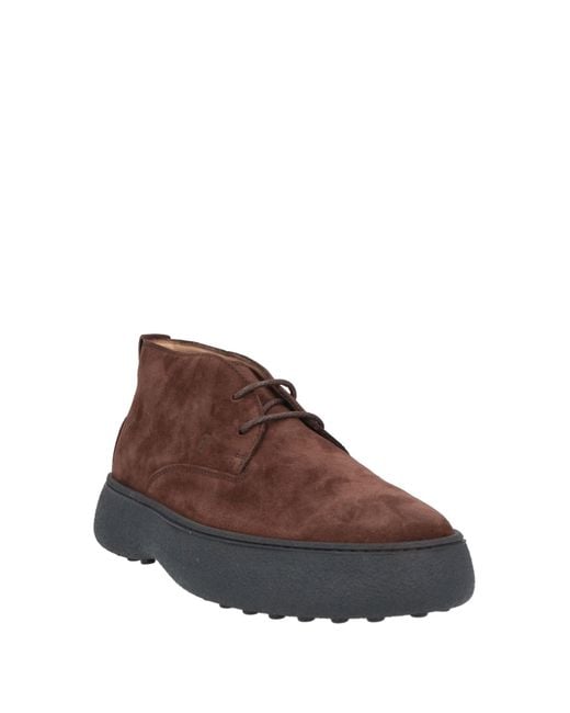 Tod's Brown Ankle Boots for men