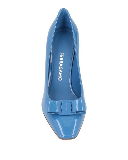 Ferragamo Blue Pumps