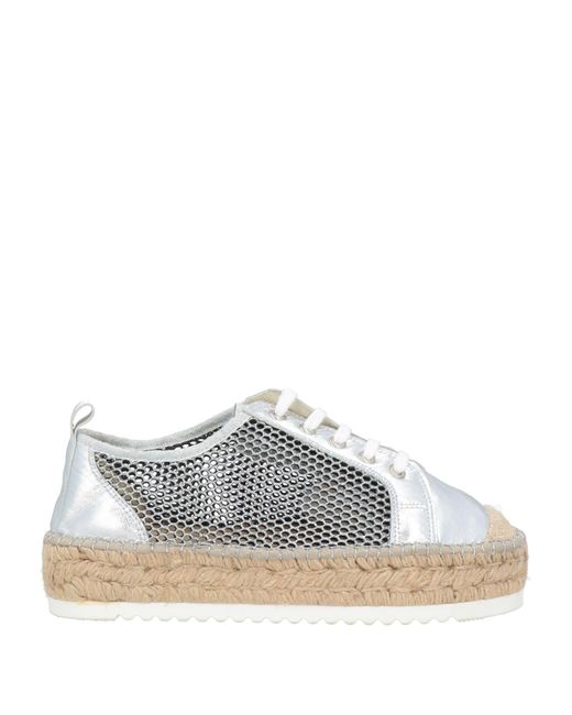 Docksteps Gray Espadrilles Leather, Textile Fibers