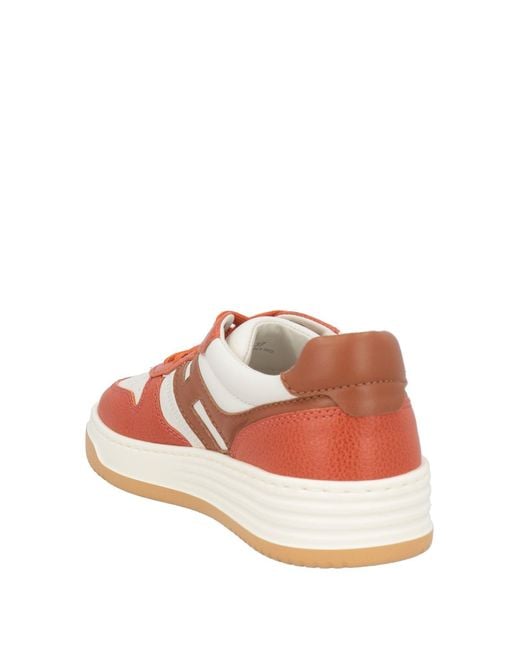 Hogan Pink Rust Sneakers Leather