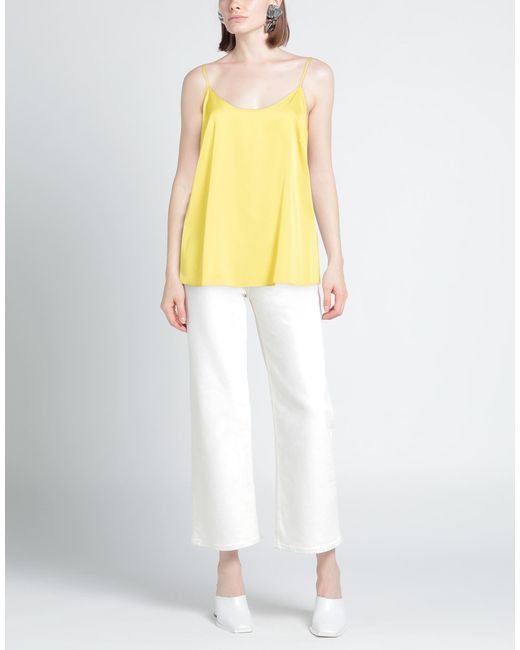 Camilla Yellow Top Polyester, Elastane