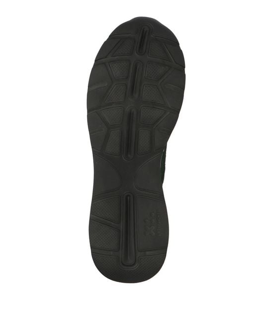 Testoni Black Sneakers Leather, Nylon for men