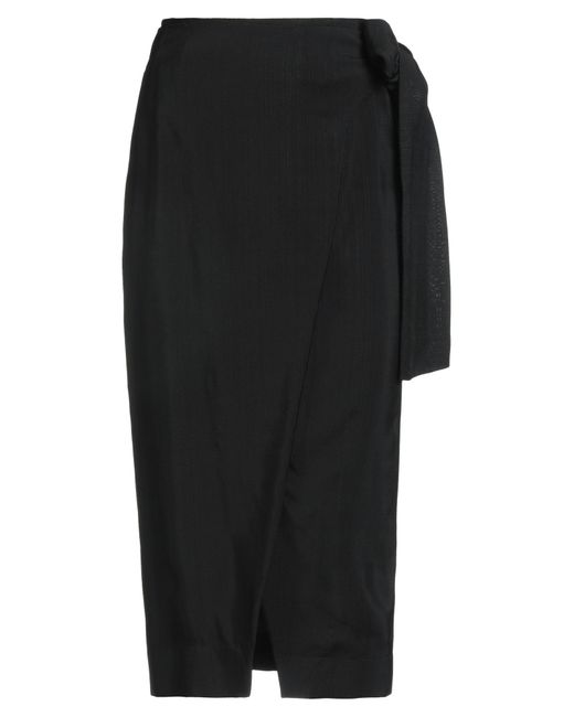 Gonna Midi di Semicouture in Black