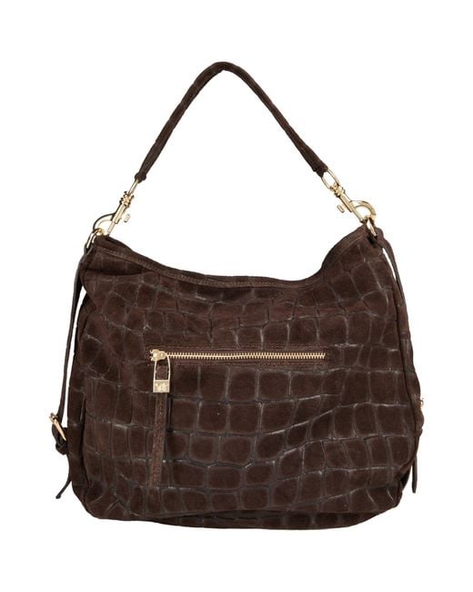 Laura Di Maggio Brown Dark Handbag Leather